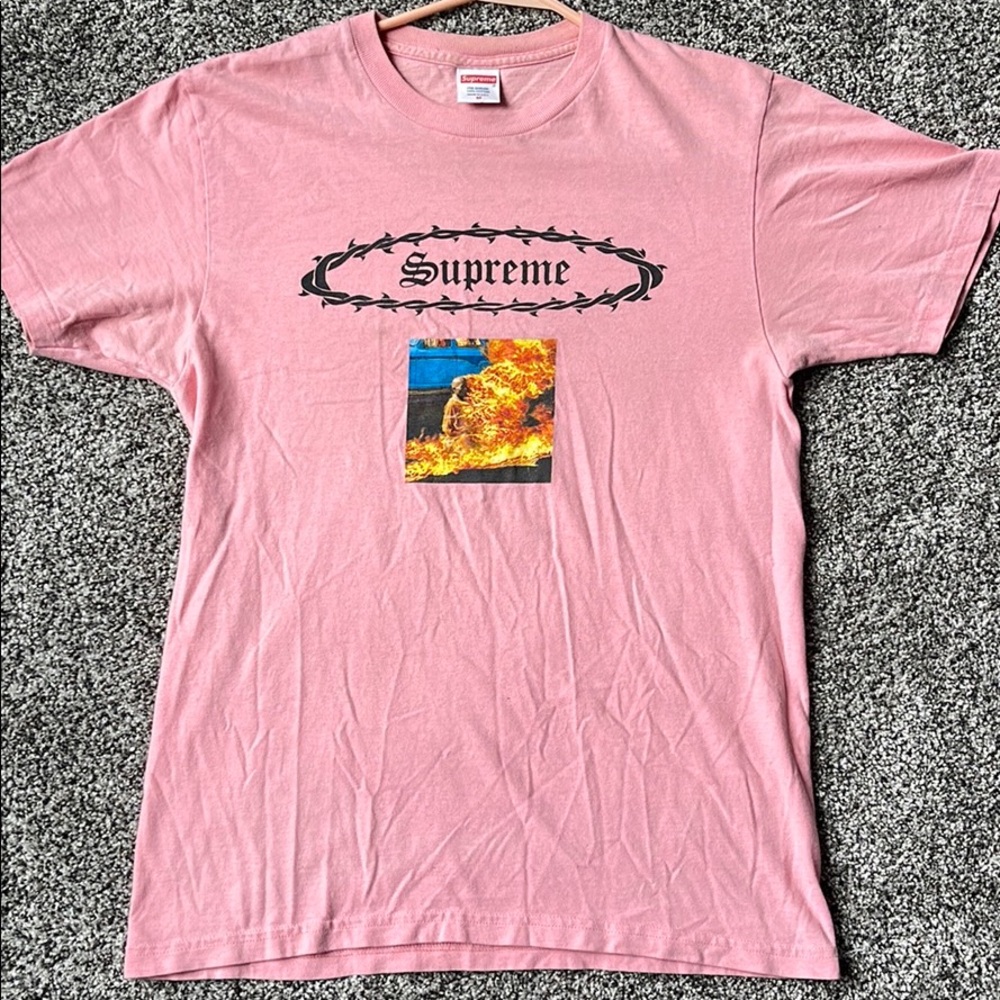 Supreme Brand Burning Monk Shirt Custom